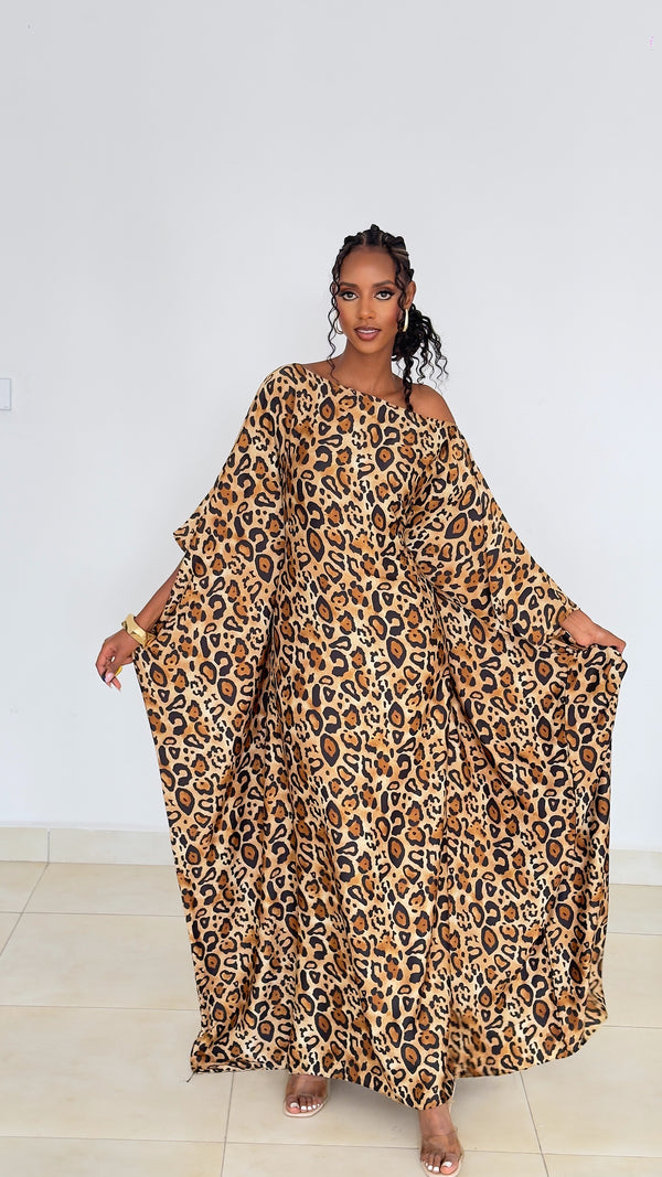 Sahara Leopard Kaftan (Dress)