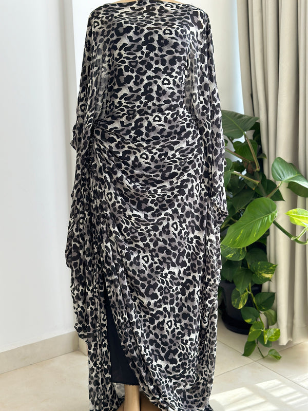 Silver Leopard Kaftan (Dress)