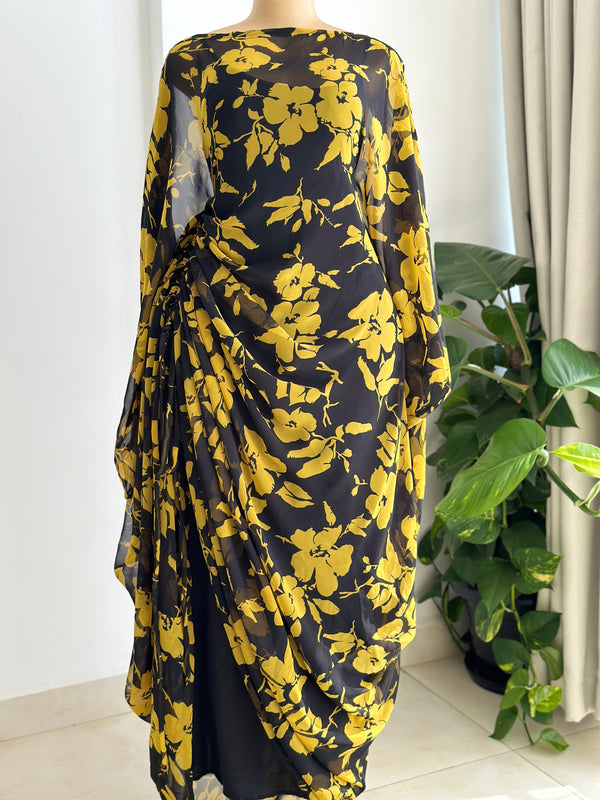 Noir Bloom Kaftan (Dress)